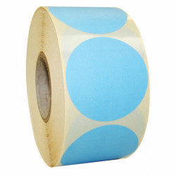 Prijssticker Ø50mm blauw 1000/rol Prijssticker Ø50mm blauw 1000/rol