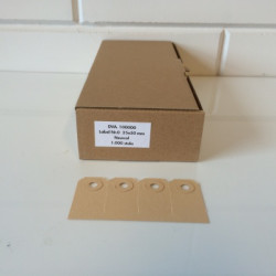 Manilla-labels (nr 0) 25x50mm 1000st Manilla-labels (nr 0) 25x50mm 1000st