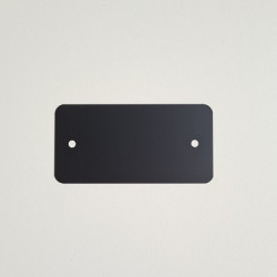 PVC-labels 54x108mm zwart 2 gaten 1000st PVC-labels 54x108mm zwart 2 gaten 1000st