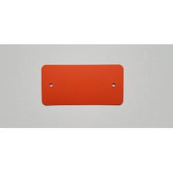 PVC-labels 54x108mm oranje 2 gaten 1000st PVC-labels 54x108mm oranje 2 gaten 1000st