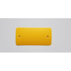 PVC-labels 54x108mm geel 2 gaten 1000st PVC-labels 54x108mm geel 2 gaten 1000st