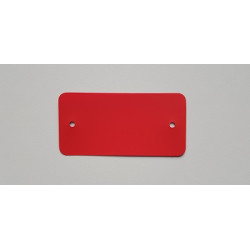 PVC-labels 54x108mm rood 2 gaten 1000st PVC-labels 54x108mm rood 2 gaten 1000st