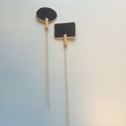 Krijtbordje met houten stick 