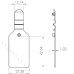 Scanvaantje zwart 25x38mm Td20993501zw