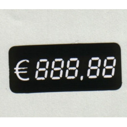 Digitaal kaartje 38x16mm 500 op rol Digitaal kaartje 38x16mm 500 op rol
