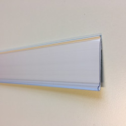 Prijshouder 26mm 10cm wit met tape Td2001260110