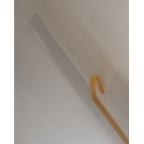 Scanprofiel/prijsstrip 40mm transp met tape Scanprofiel/prijsstrip 40mm transp met tape