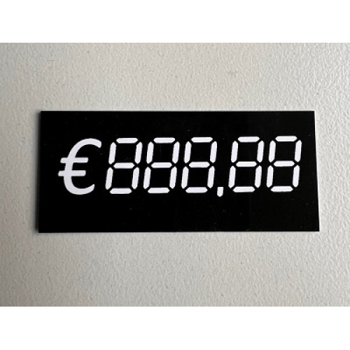 Digitaal kaartje 60x25mm 10st Digitaal kaartje 60x25mm 10st