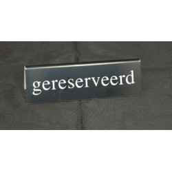 Bordje zwart/wit gereserveerd Td14243520 Bordje zwart/wit gereserveerd Td14243520