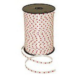 Krullint -hartjes- wit/rood 5mm x 250m Krullint -hartjes- wit/rood 5mm x 250m