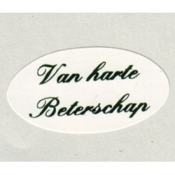 Etiket Van harte Beterschap wit 500st Td27515220 Etiket Van harte Beterschap wit 500st Td27515220