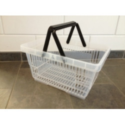 Winkelmandje transparant 22 liter 