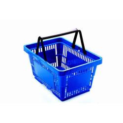 Winkelmandje blauw 22 liter 