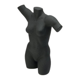 Damesbuste / lingerietorso met arm zwart Tms1026 Damesbuste / lingerietorso met arm zwart Tms1026