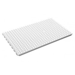 Achterwand perfo 125x40cm wit