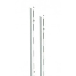Wandrail wit enkele perforatie 150cm Wandrail wit enkele perforatie 150cm