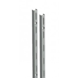 Wandrail RAL 9006 enkele perforatie 150cm Tms10000-00034 Wandrail RAL 9006 enkele perforatie 150cm Tms10000-00034