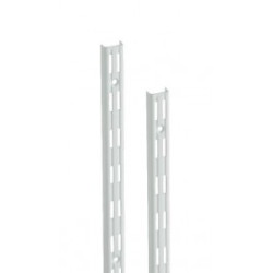 Wandrail wit dubbele perforatie 150cm Wandrail wit dubbele perforatie 150cm
