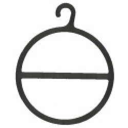 Sjaalhanger Ø10cm 25st Td05000226L Sjaalhanger Ø10cm 25st Td05000226L