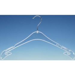 Transparante kledinghanger vlak 320st HNL43 Transparante kledinghanger vlak 320st HNL43