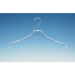 Transparante kledinghanger 43cm 280st WGR43 Transparante kledinghanger 43cm 280st WGR43