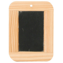 Krijtbordje met houten rand 9x12cm Krijtbordje met houten rand 9x12cm