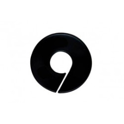Maatring 9cm zwart onbedrukt Maatring 9cm zwart onbedrukt