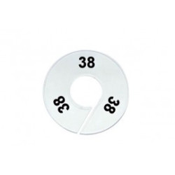 Maatring 9cm wit/zw 45 Maatring 9cm wit/zw 45