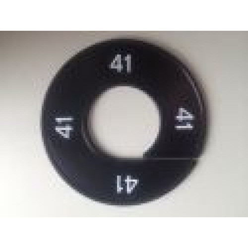 Maatring 9cm zwart/wit 41 