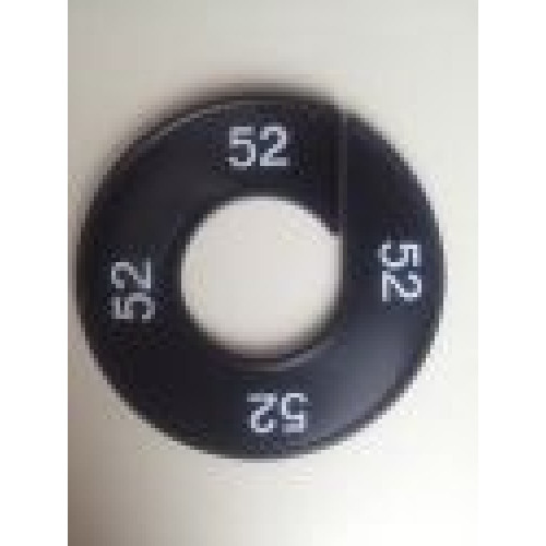 Maatring 9cm zwart/wit 52