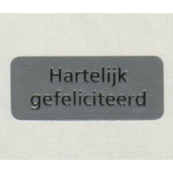 Etiket Hartelijk Gefeliciteerd zilver Td27515590 Etiket Hartelijk Gefeliciteerd zilver Td27515590
