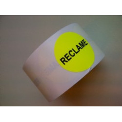 Etiket fluor geel 35mm Reclame 500/rol Td27513243 Etiket fluor geel 35mm Reclame 500/rol Td27513243