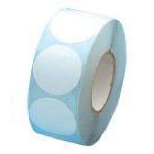 Prijssticker Ø35mm wit 1000/rol 