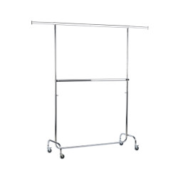 Kledingrek dubbel 150 x H125-210cm Kledingrek dubbel 150 x H125-210cm
