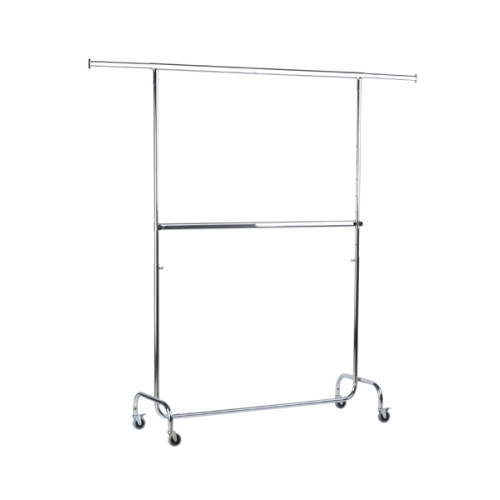 Kledingrek dubbel 150 x H125-210cm Kledingrek dubbel 150 x H125-210cm